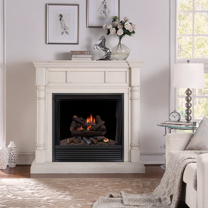 Duluth 18'' W Ventless Fireplace Logs & Reviews Wayfair